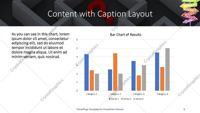 Content with Caption presentation slide layout