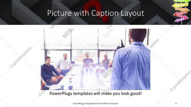 Picture with Caption presentation slide layout