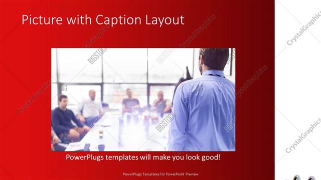Picture with Caption presentation slide layout