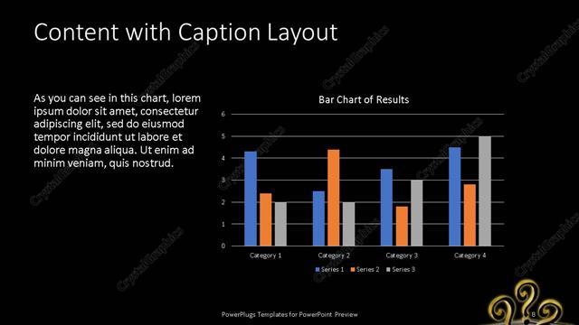 Content with Caption presentation slide layout