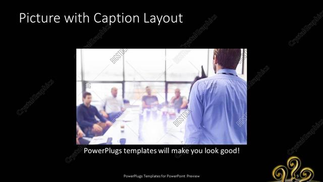 Picture with Caption presentation slide layout