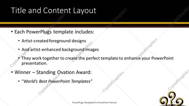 Title and Content presentation slide layout