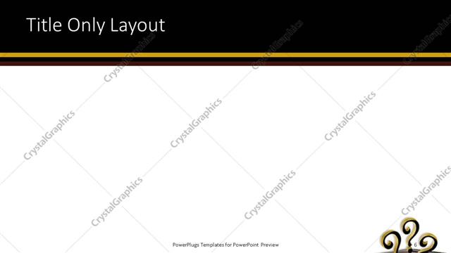 Title Only presentation slide layout