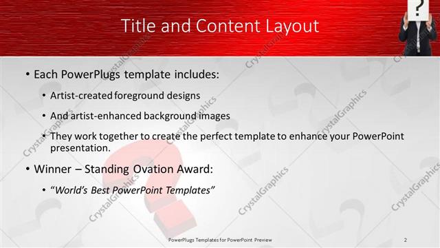 Title and Content presentation slide layout