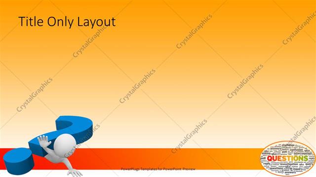 Title Only presentation slide layout