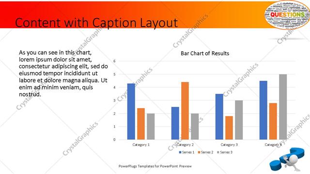 Content with Caption presentation slide layout