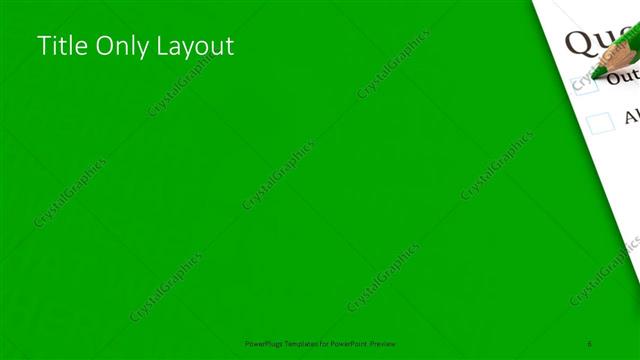 Title Only presentation slide layout