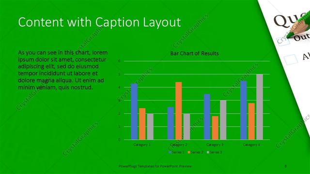 Content with Caption presentation slide layout