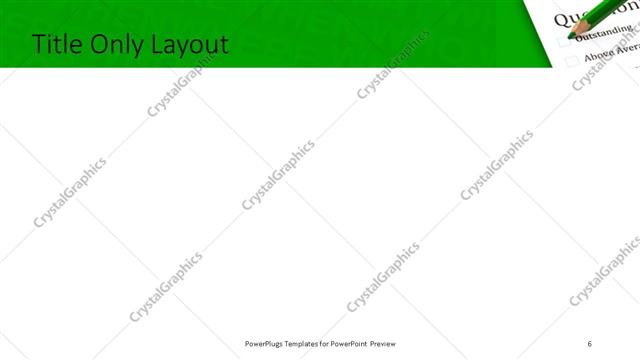 Title Only presentation slide layout