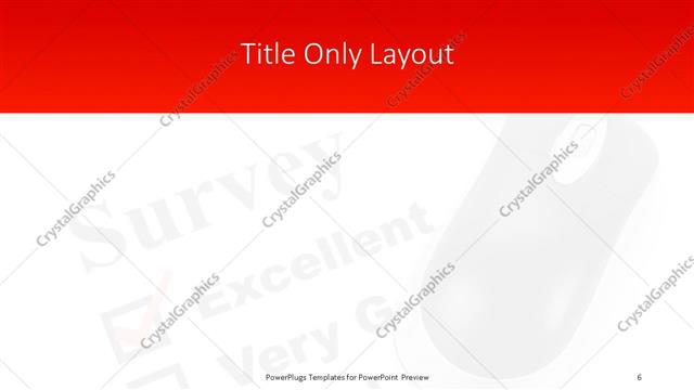 Title Only presentation slide layout