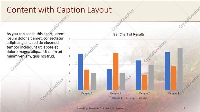 Content with Caption presentation slide layout