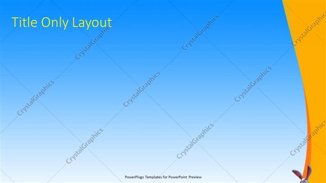 Title Only presentation slide layout