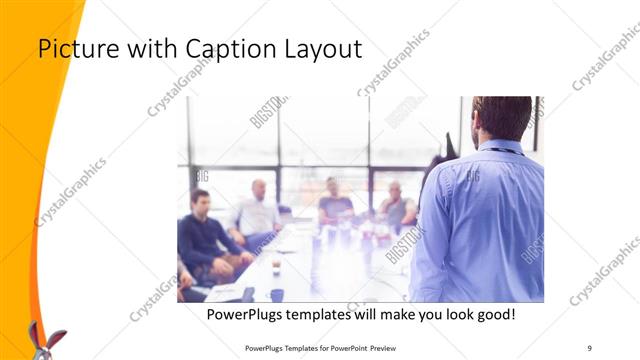 Picture with Caption presentation slide layout