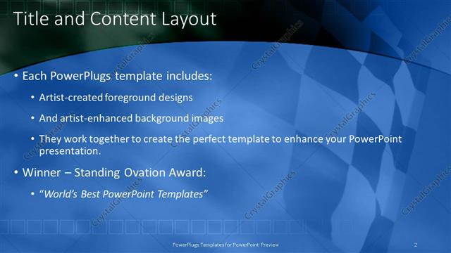 Title and Content presentation slide layout
