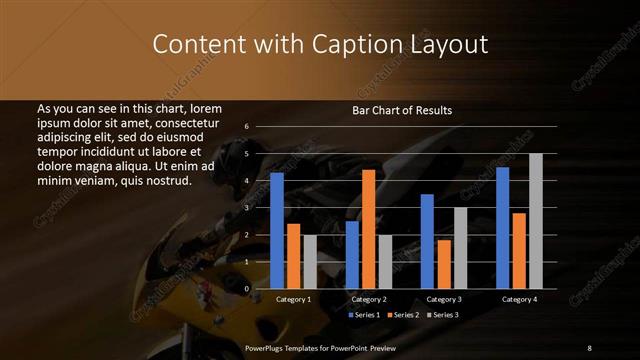 Content with Caption presentation slide layout