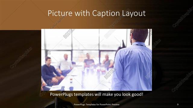 Picture with Caption presentation slide layout