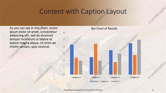 Content with Caption presentation slide layout