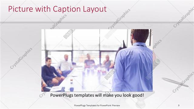 Picture with Caption presentation slide layout