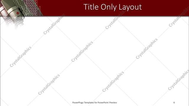 Title Only presentation slide layout