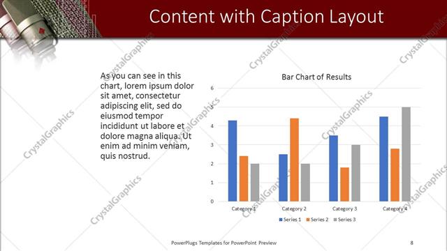 Content with Caption presentation slide layout