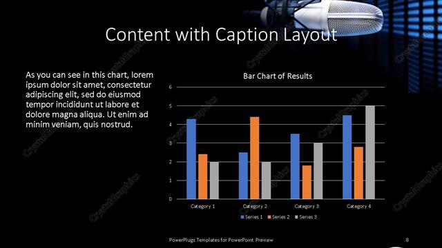 Content with Caption presentation slide layout