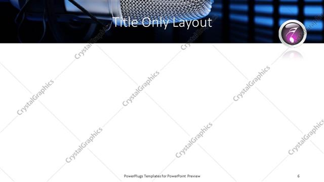 Title Only presentation slide layout