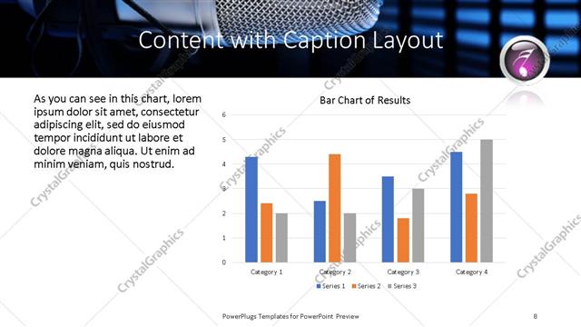 Content with Caption presentation slide layout
