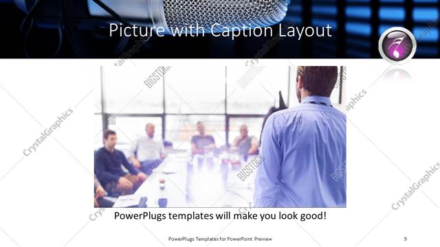 Picture with Caption presentation slide layout