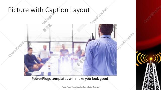 Picture with Caption presentation slide layout