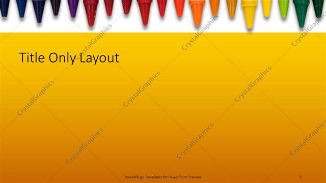 Title Only presentation slide layout