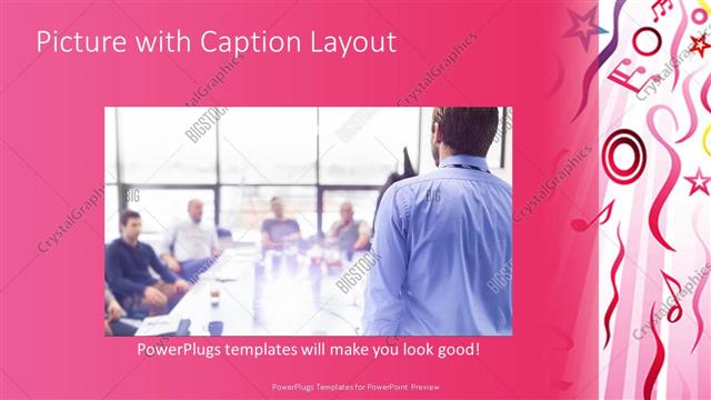 Picture with Caption presentation slide layout