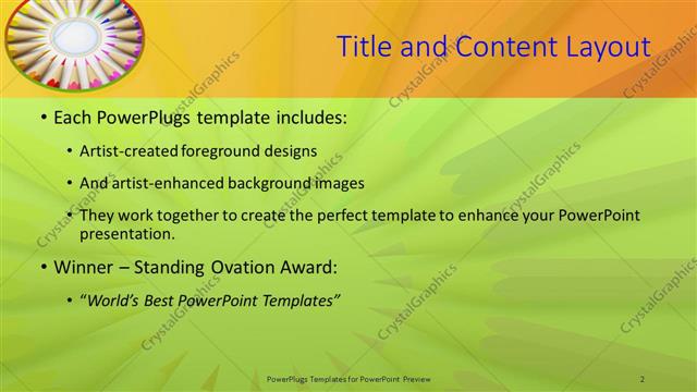 Title and Content presentation slide layout