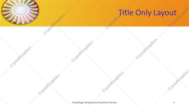 Title Only presentation slide layout