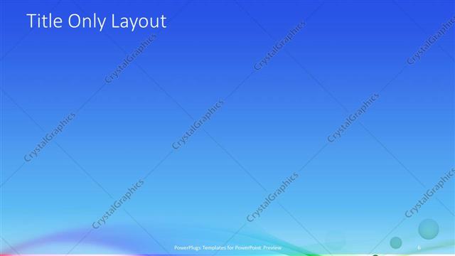 Title Only presentation slide layout