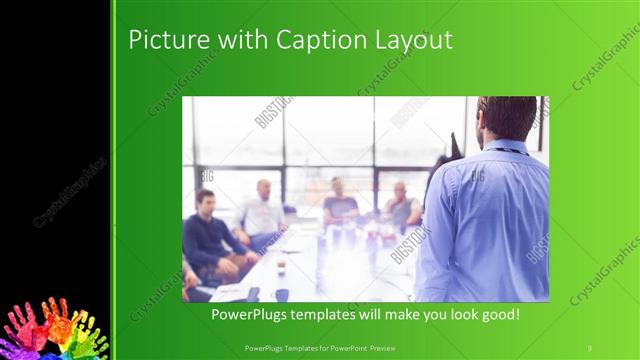 Picture with Caption presentation slide layout