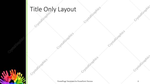 Title Only presentation slide layout