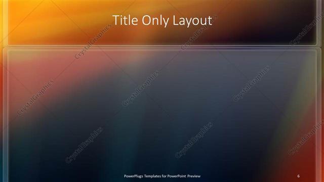 Title Only presentation slide layout