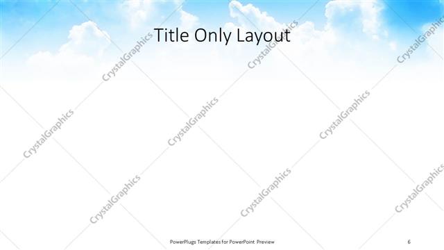 Title Only presentation slide layout