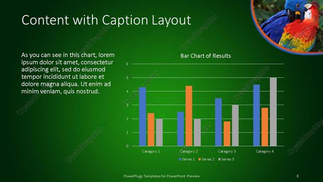 Content with Caption presentation slide layout