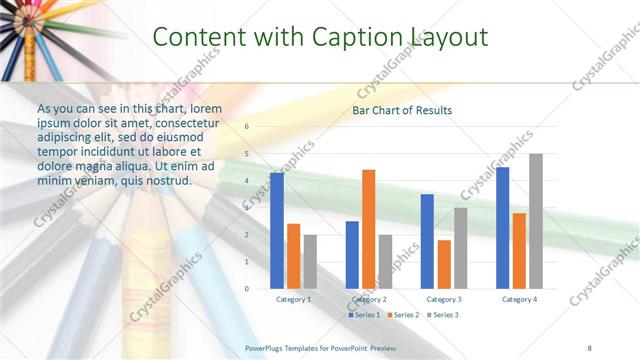 Content with Caption presentation slide layout