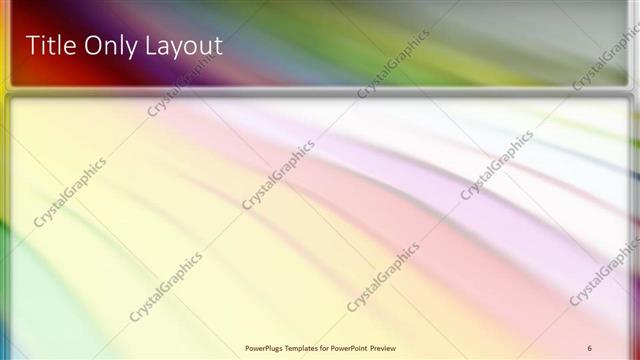 Title Only presentation slide layout