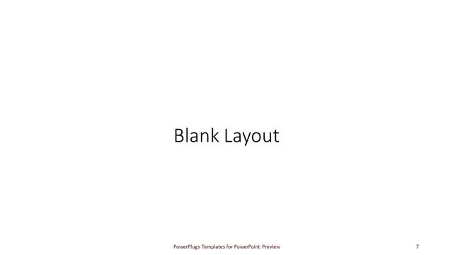 Blank presentation slide layout