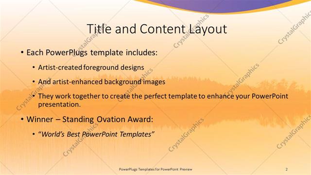 Title and Content presentation slide layout