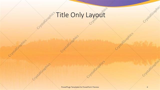 Title Only presentation slide layout