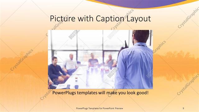 Picture with Caption presentation slide layout