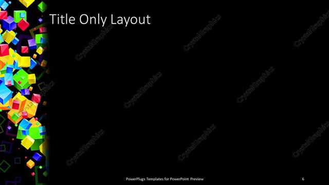 Title Only presentation slide layout