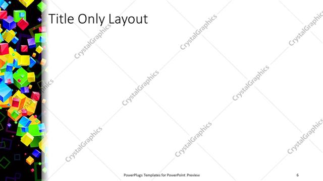 Title Only presentation slide layout