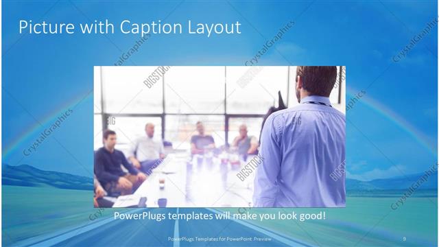 Picture with Caption presentation slide layout