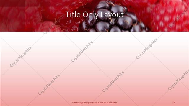 Title Only presentation slide layout