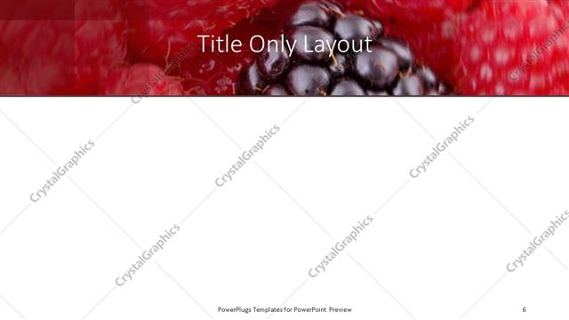 Title Only presentation slide layout